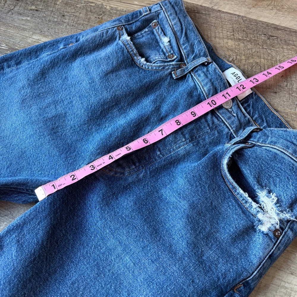 Agolde Riley High Rise Straight Crop Jeans - Picture 8 of 12